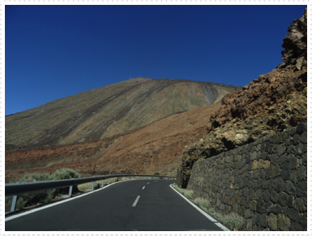 On route to Mount Teide